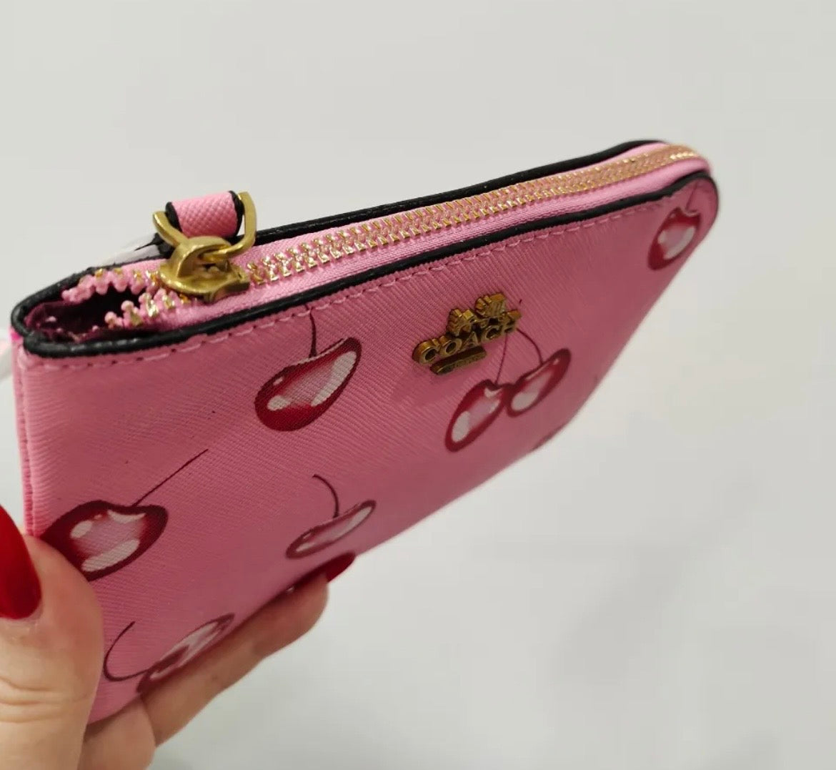 Coach Cherry Wallet Pouch