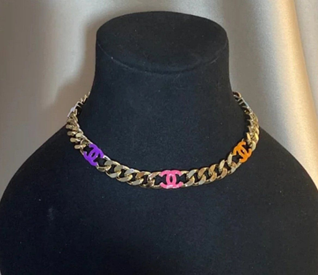 Chanel Multicolor Choker Necklace