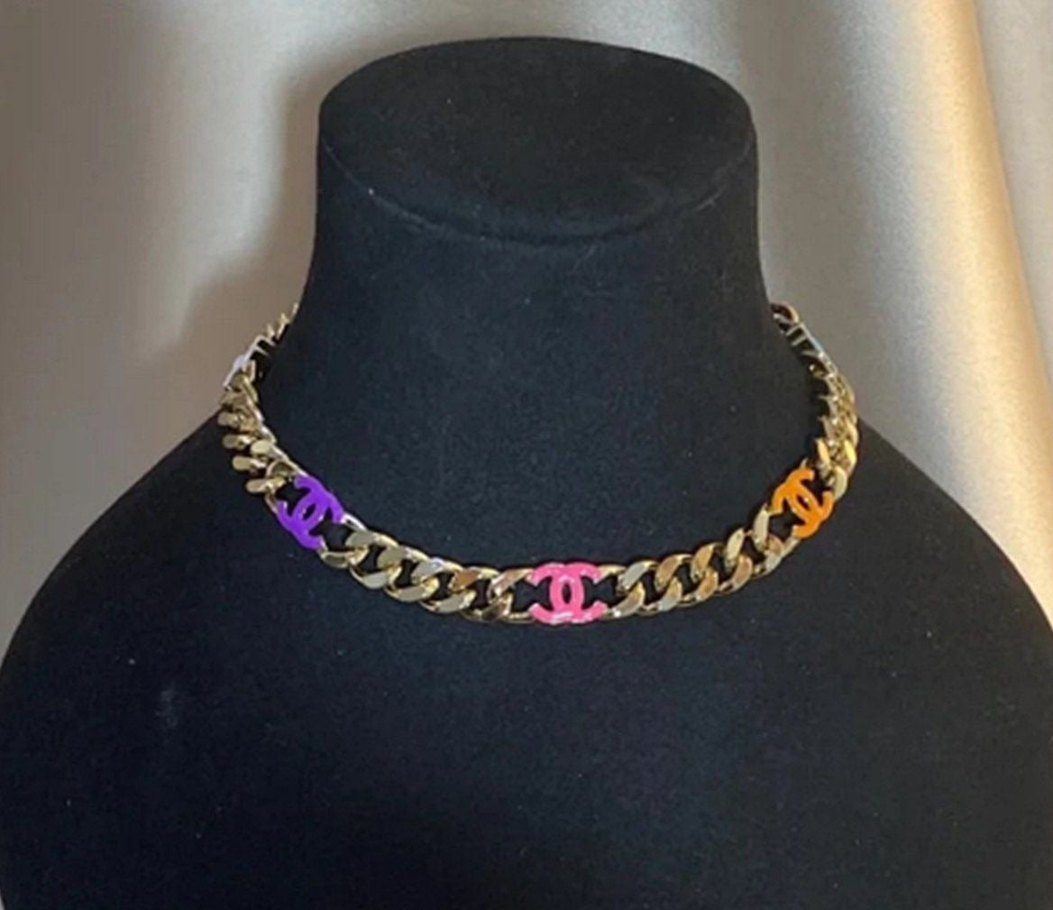 Chanel Multicolor Choker Necklace
