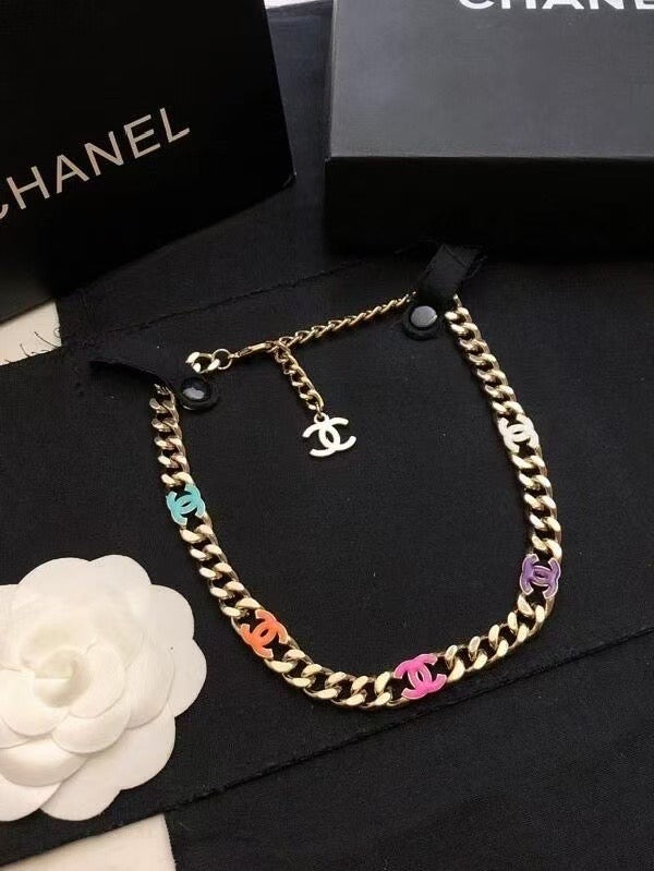 Chanel Multicolor Choker Necklace