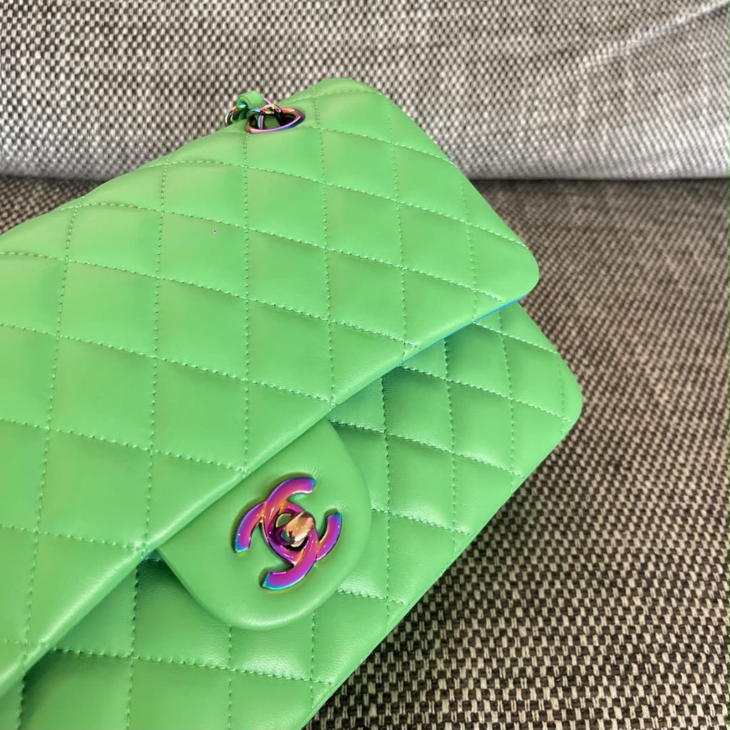 Chanel green/blue handbag