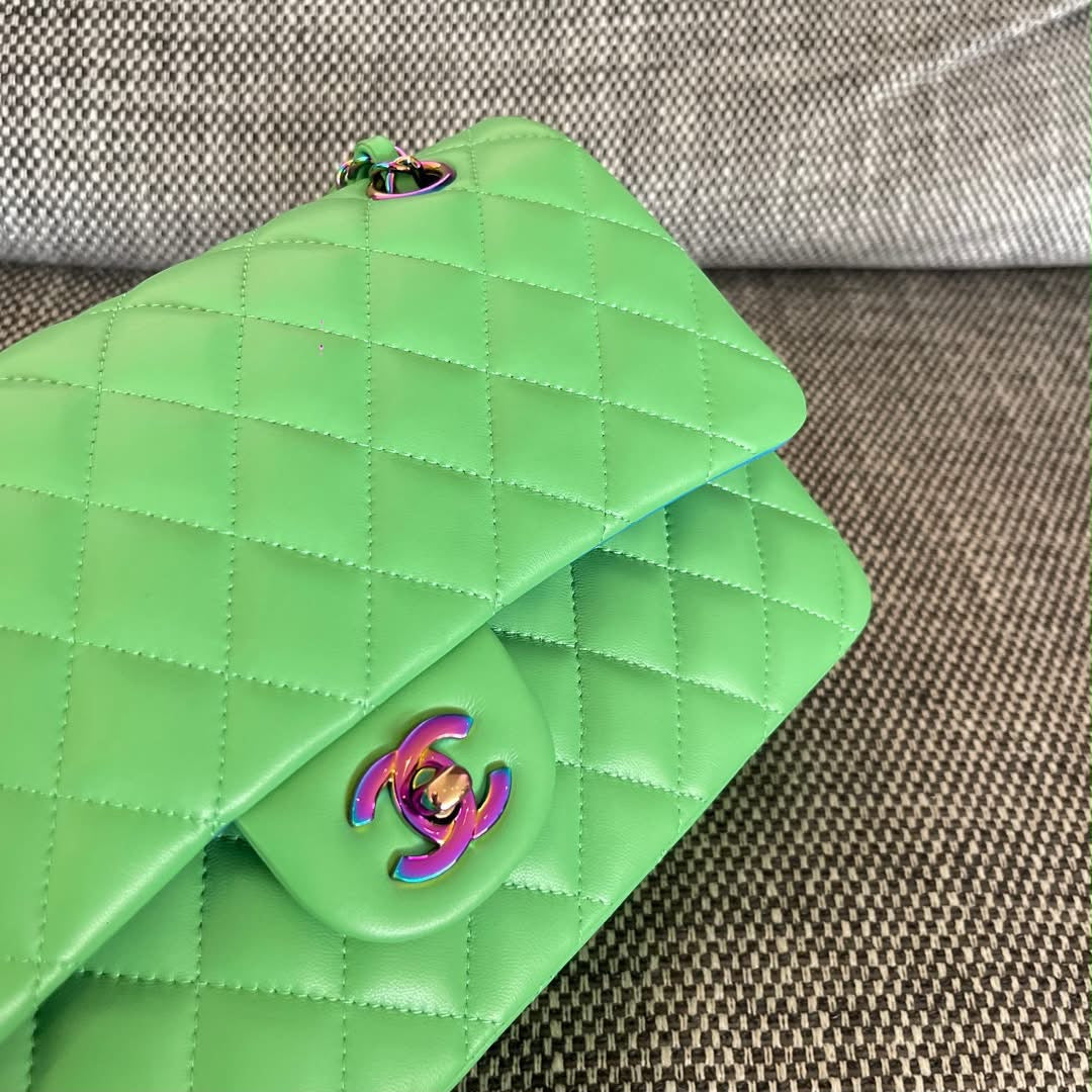 Chanel green/blue handbag