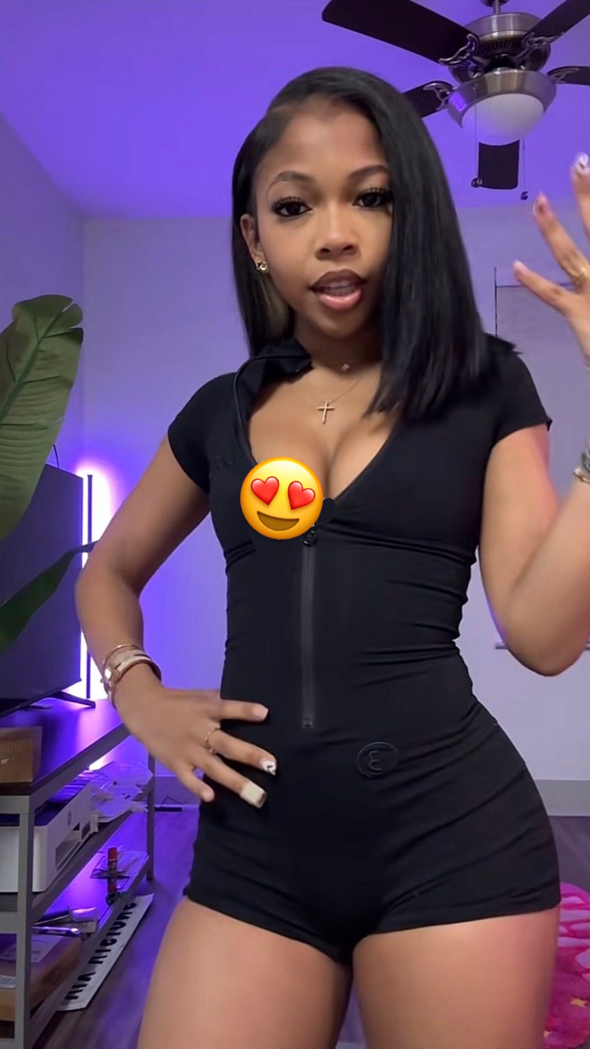 bodybyraventracy black romper