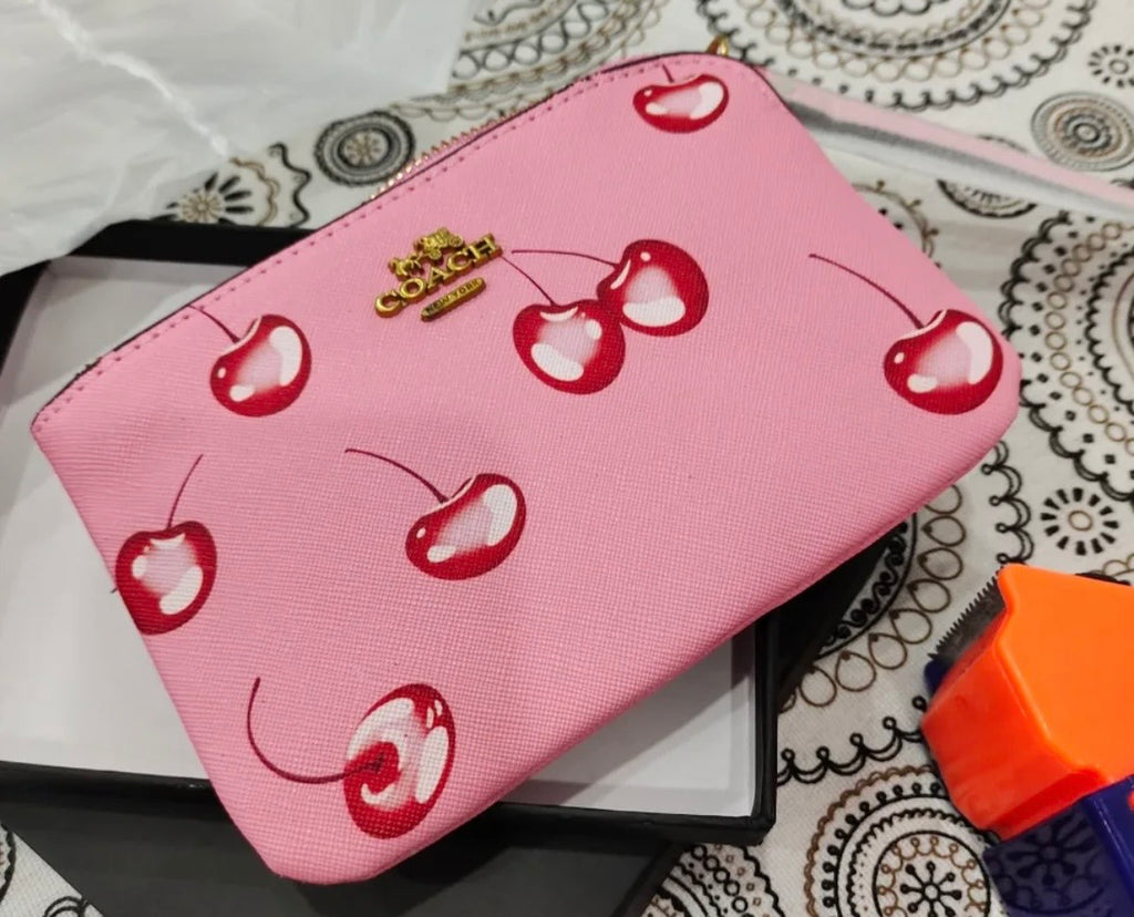 Coach Cherry Wallet Pouch