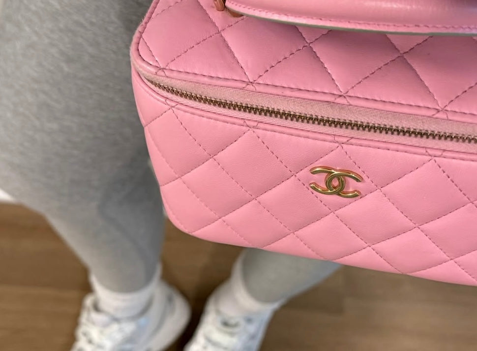 CC pink vanity bag