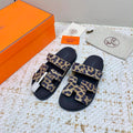 Hermes cheetah print sandals