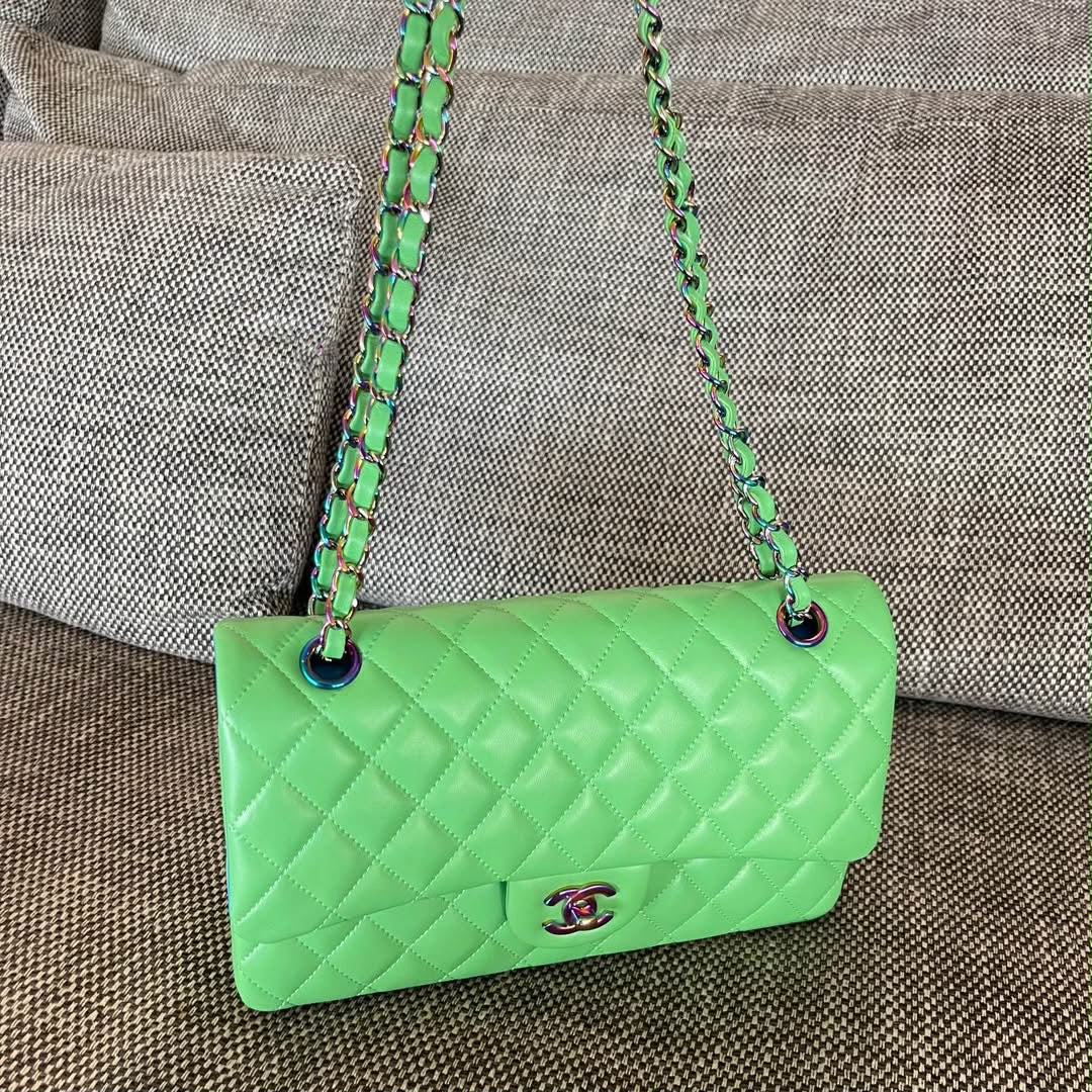 Chanel green/blue handbag