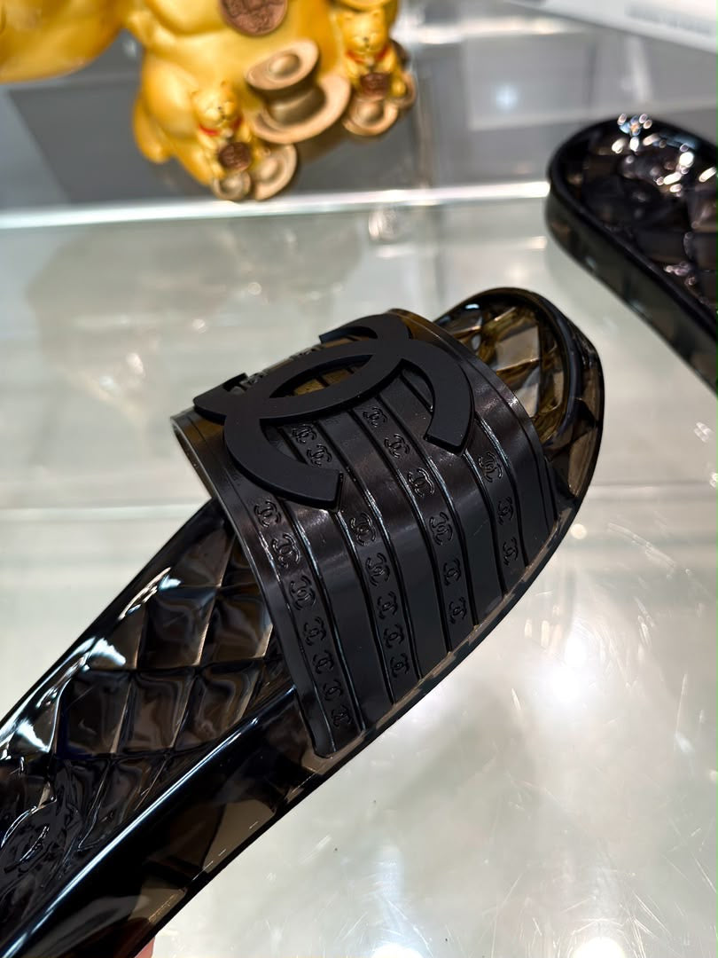 Chanel jelly slides