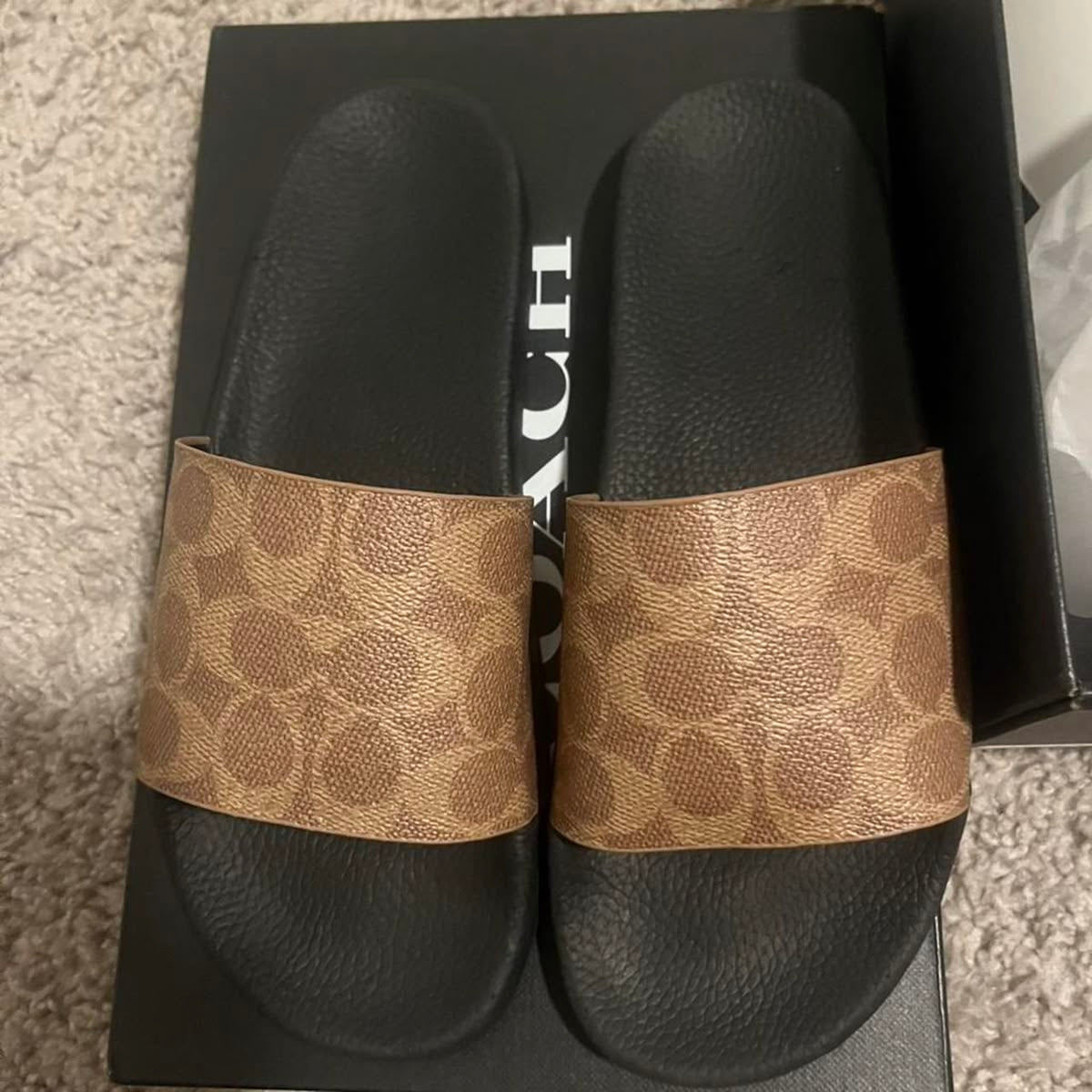 Coach Sandals brown