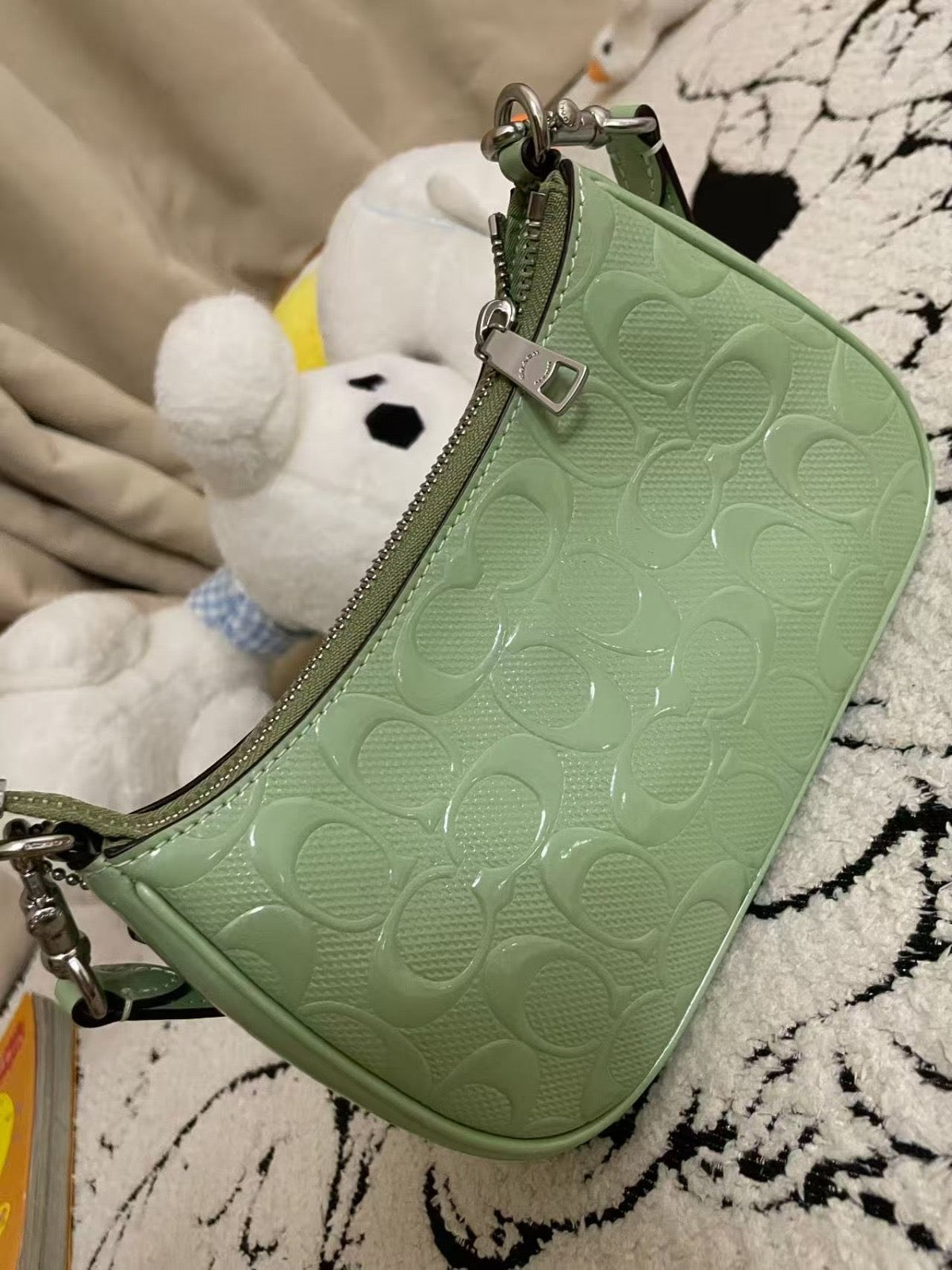 Coach Purse Lime Green