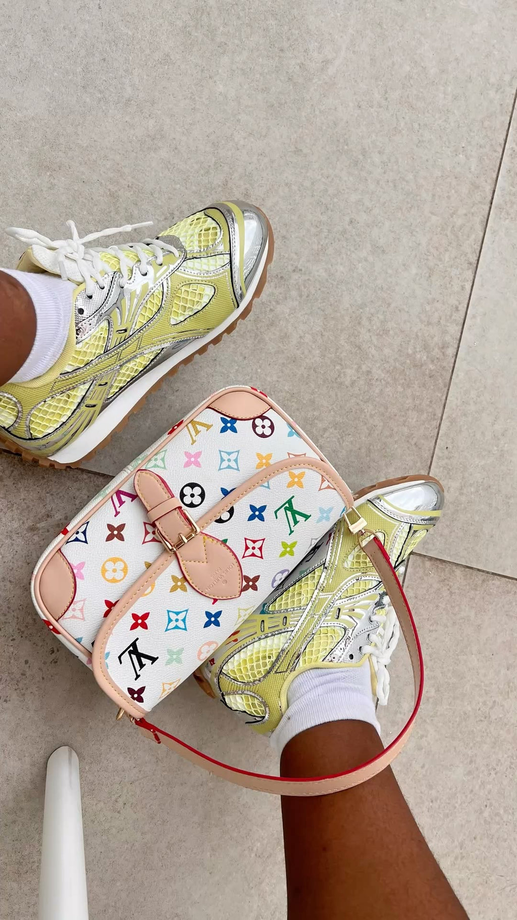 Bottega yellow sneakers