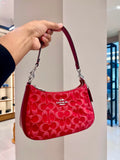 Coach Red Suede Purse