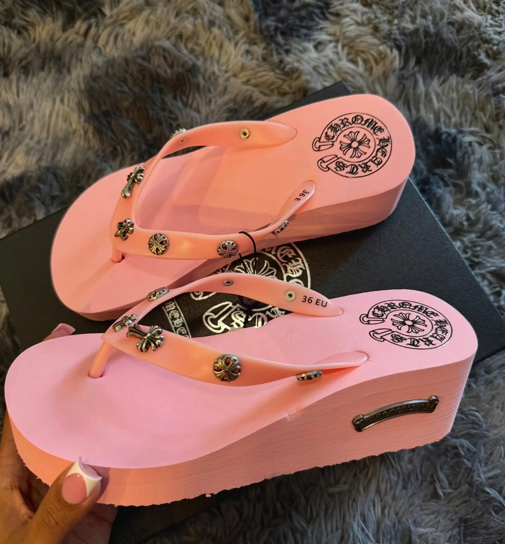 Chrome Hearts Platform Sandals