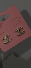 CC stud earrings