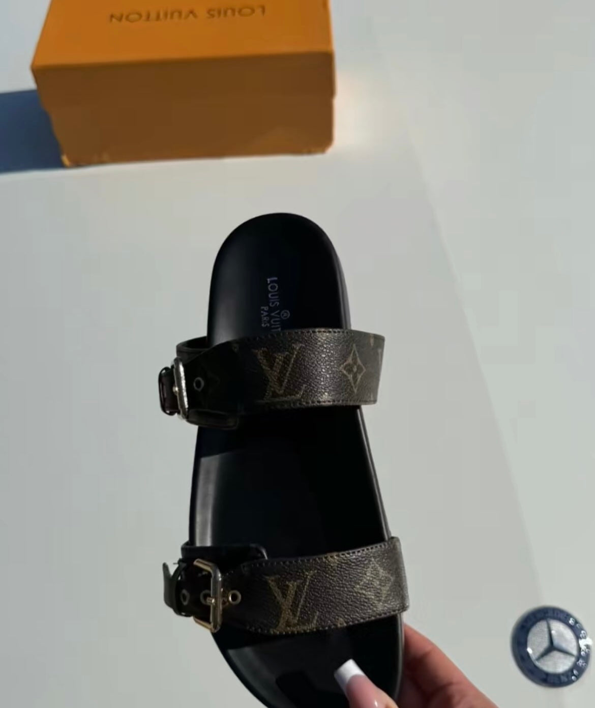 LV brown sandals