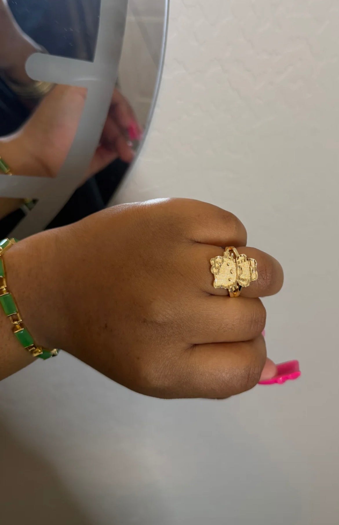 HK gold plated rings