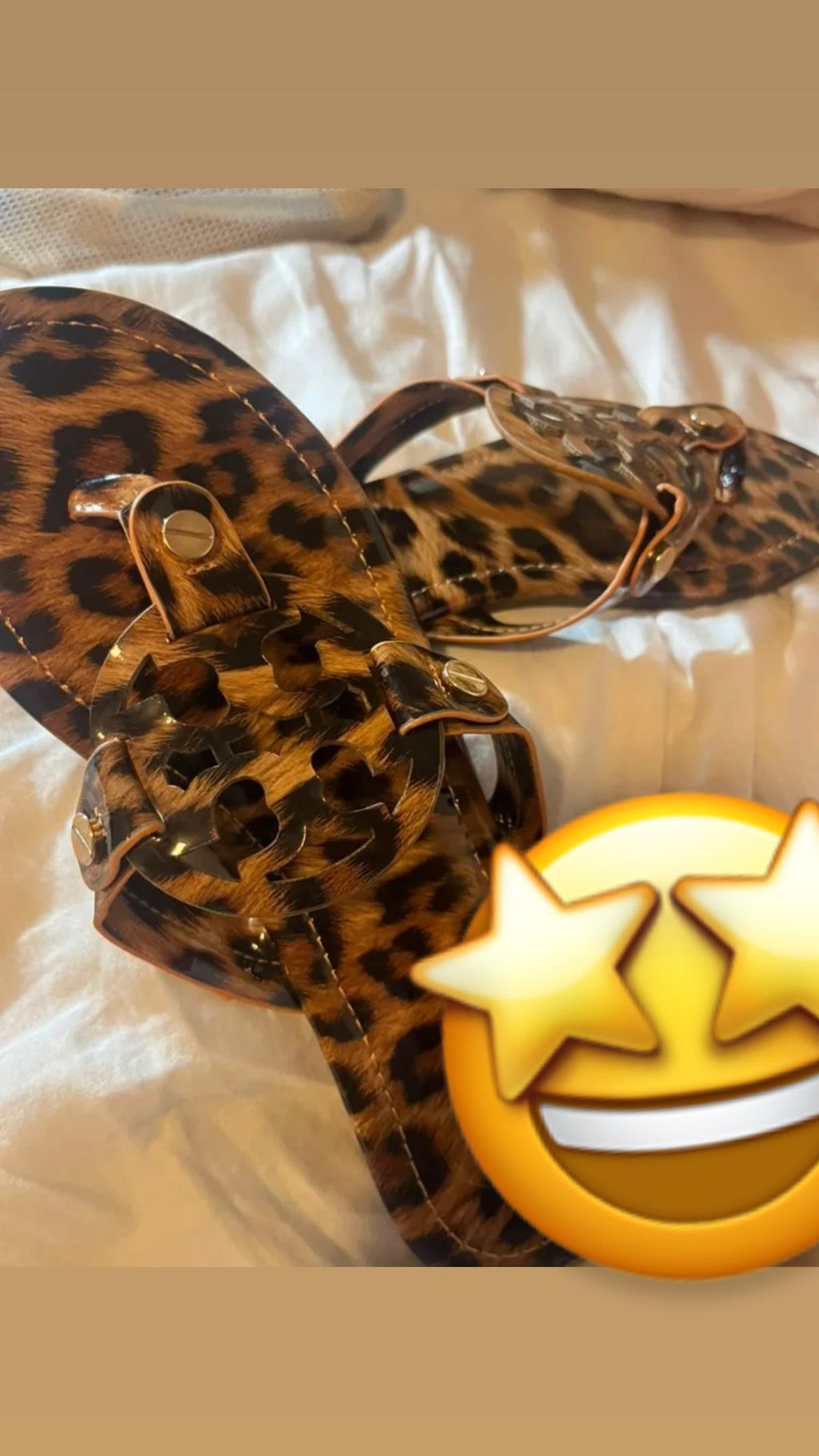 TB Cheetah Sandals