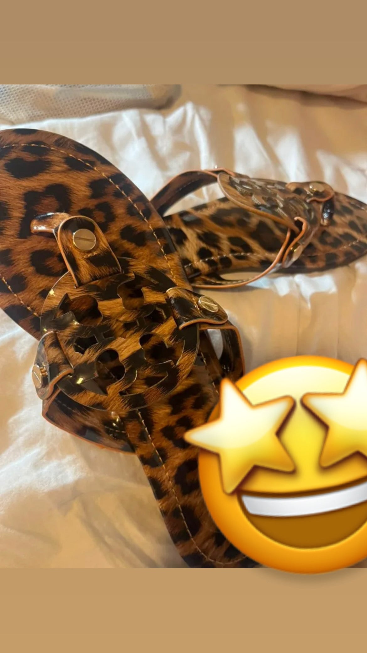 TB Cheetah Sandals