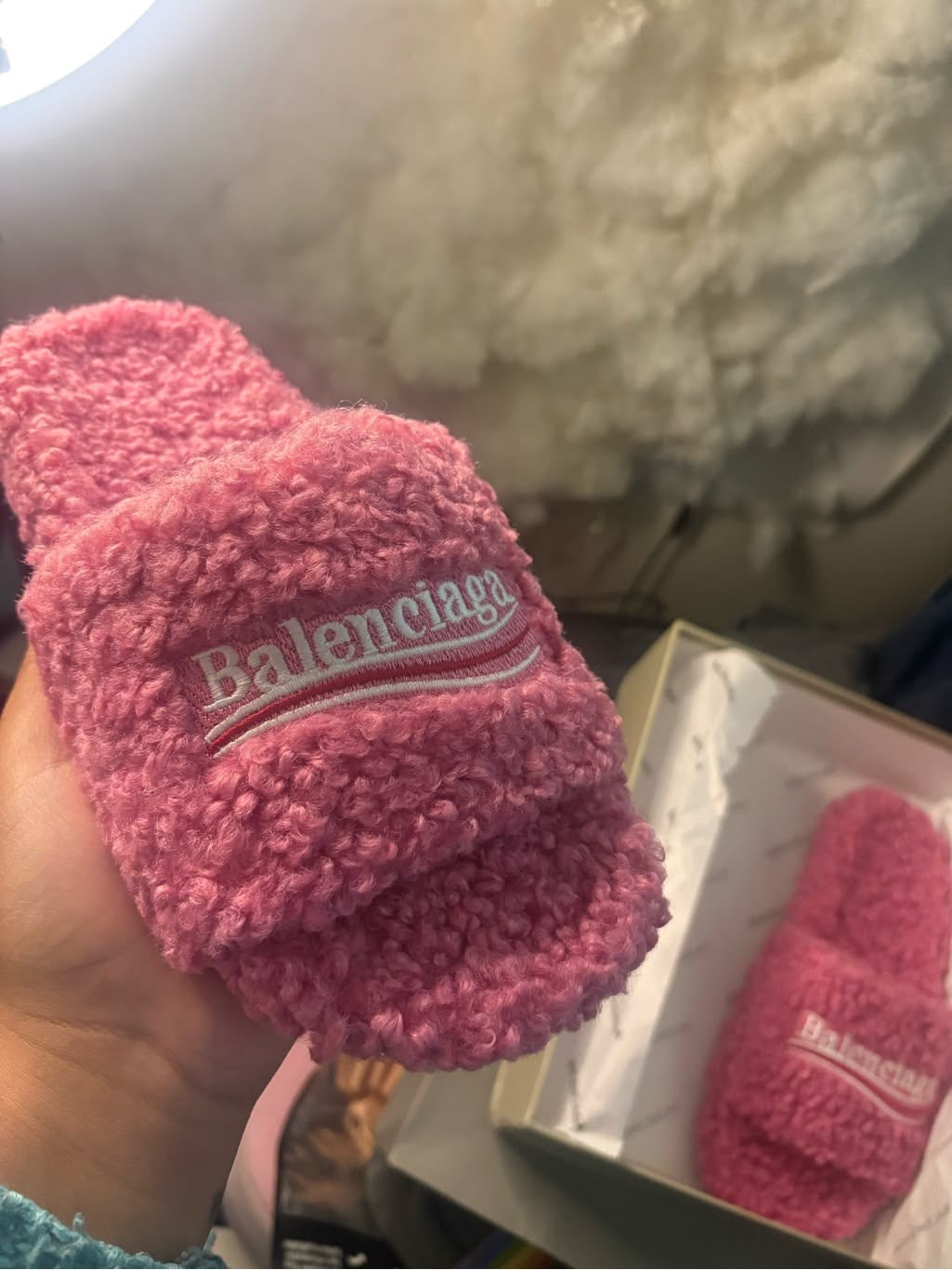 Balenciaga slippers pink