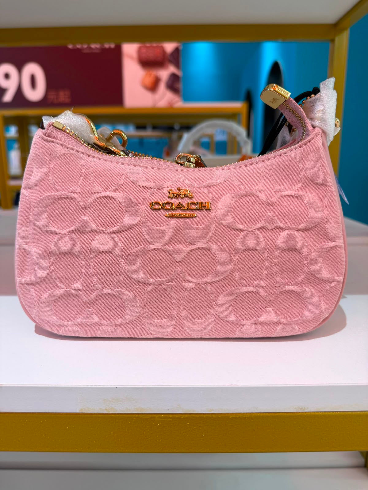 Coach Pink Suede Purse