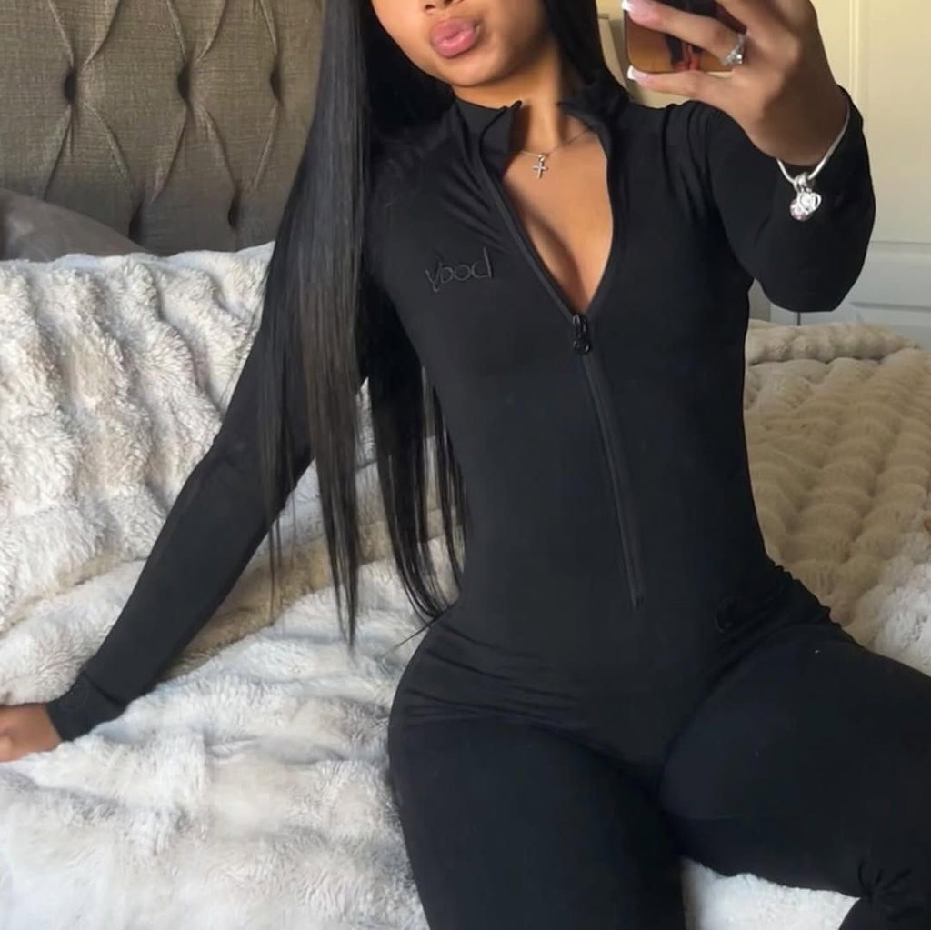 Bodybyraventracy Black Jumpsuit