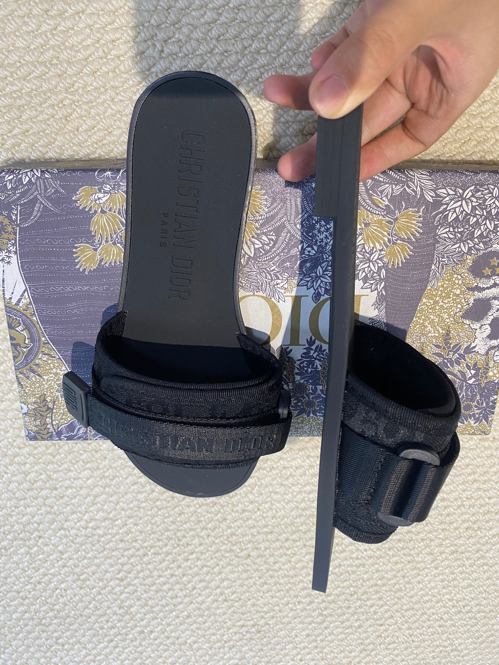 Christian Dior Black Sandals