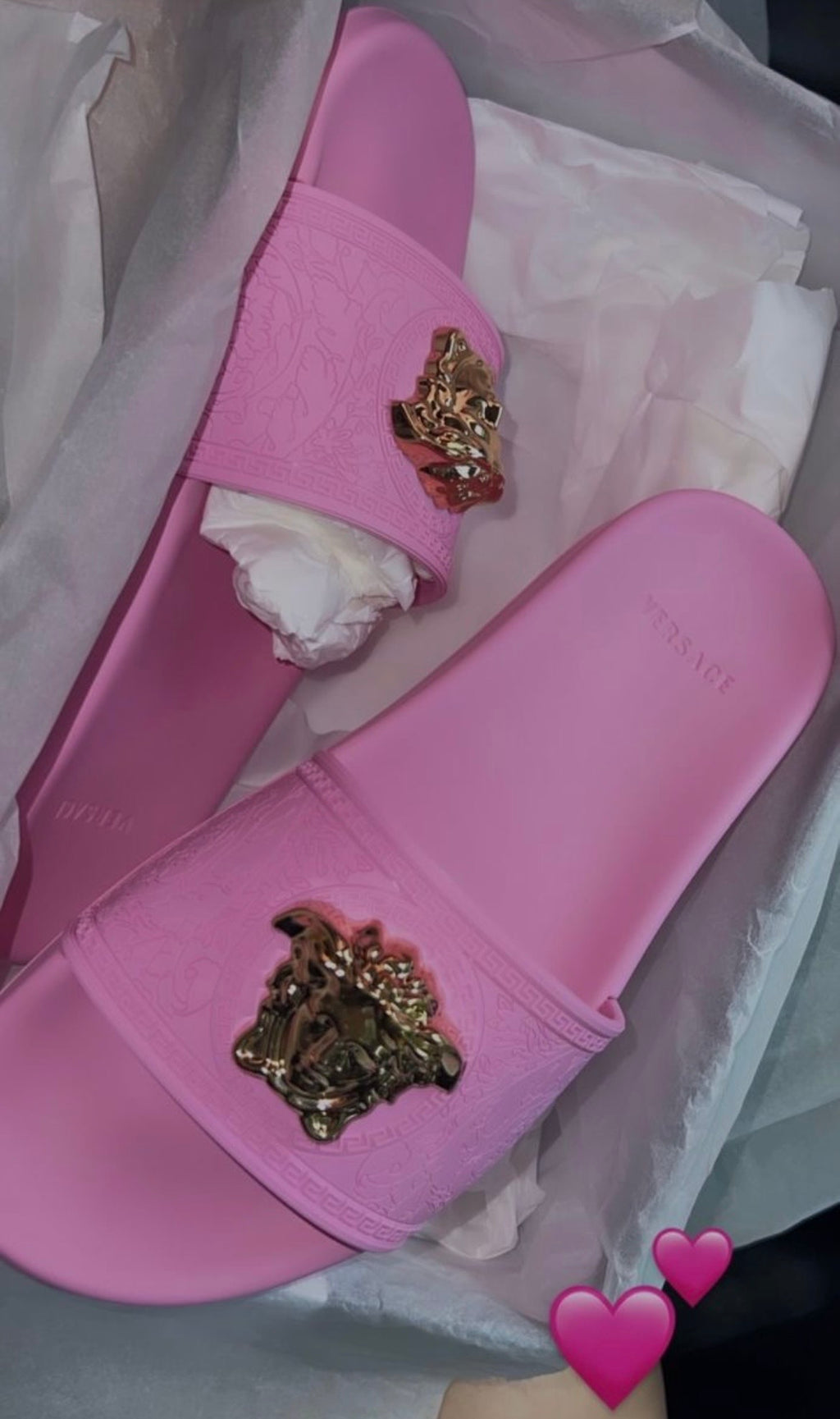 Versace baby pink Slides