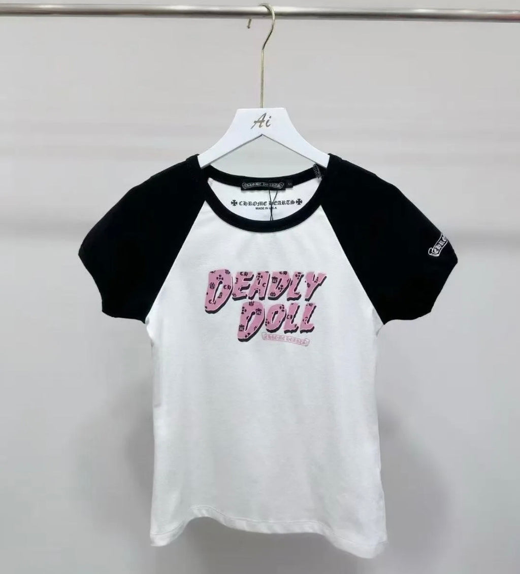 Chrome Hearts Deadly Doll Crop Tees