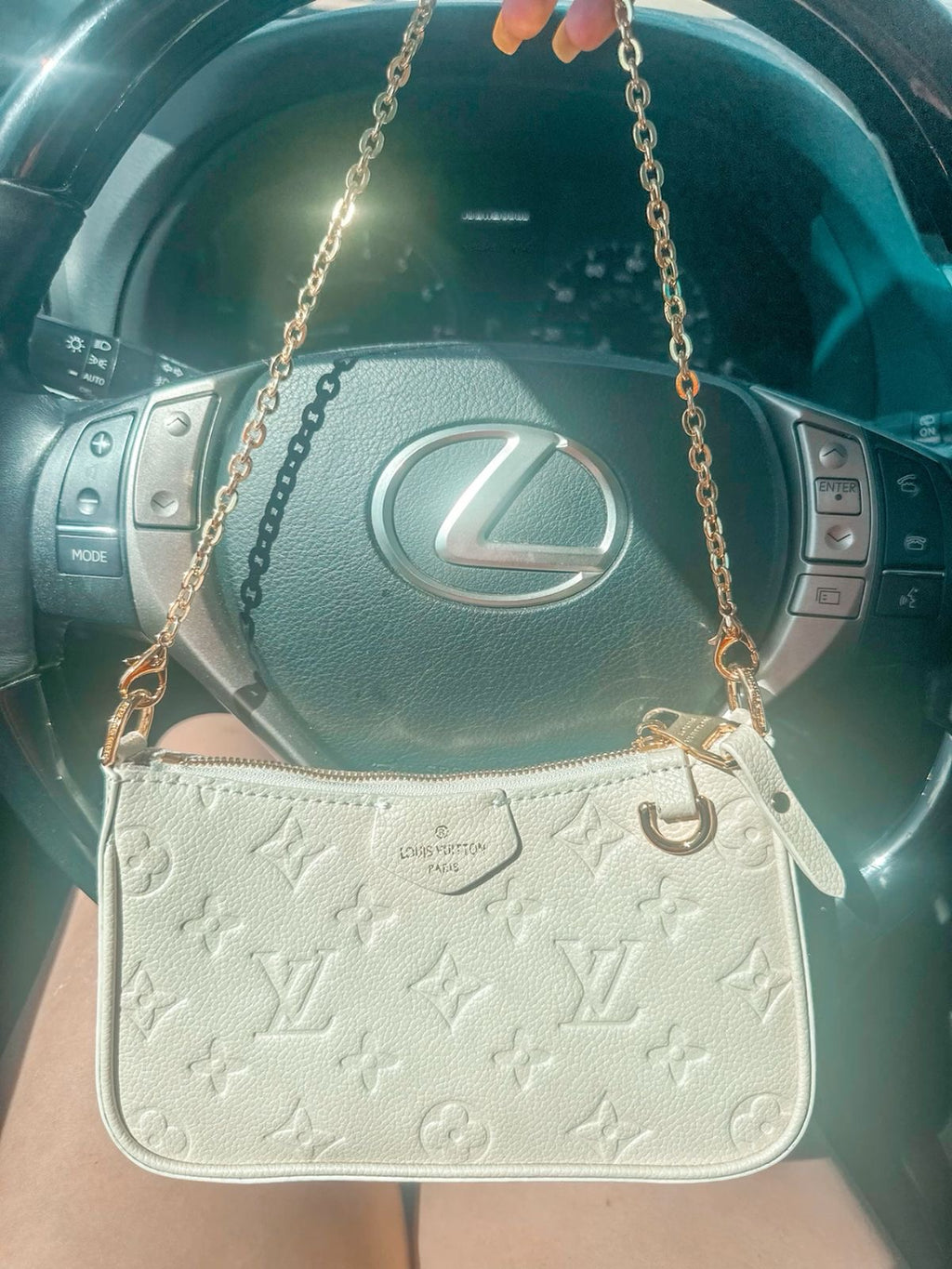 LV handbag white