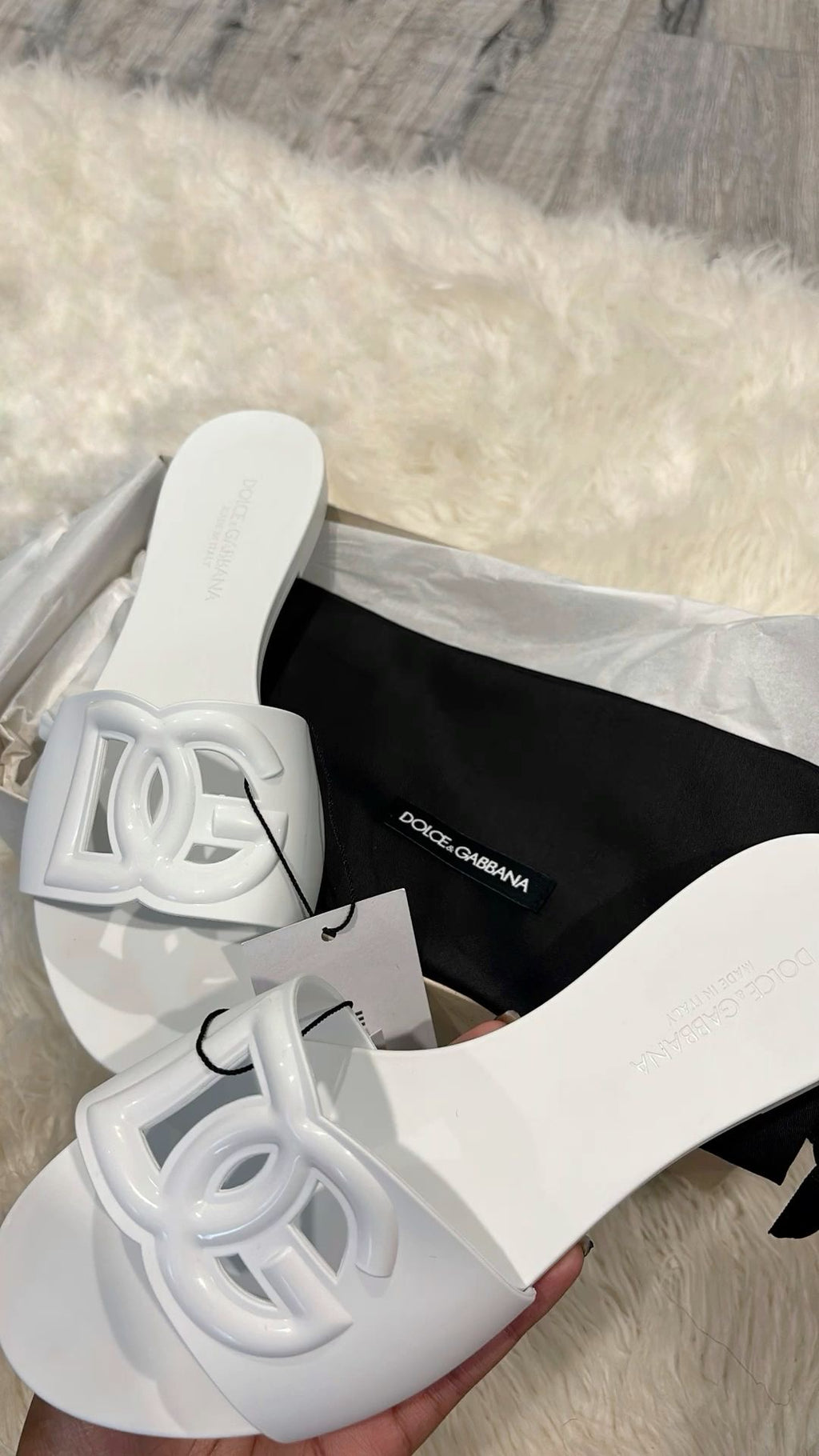 D&G sandals white