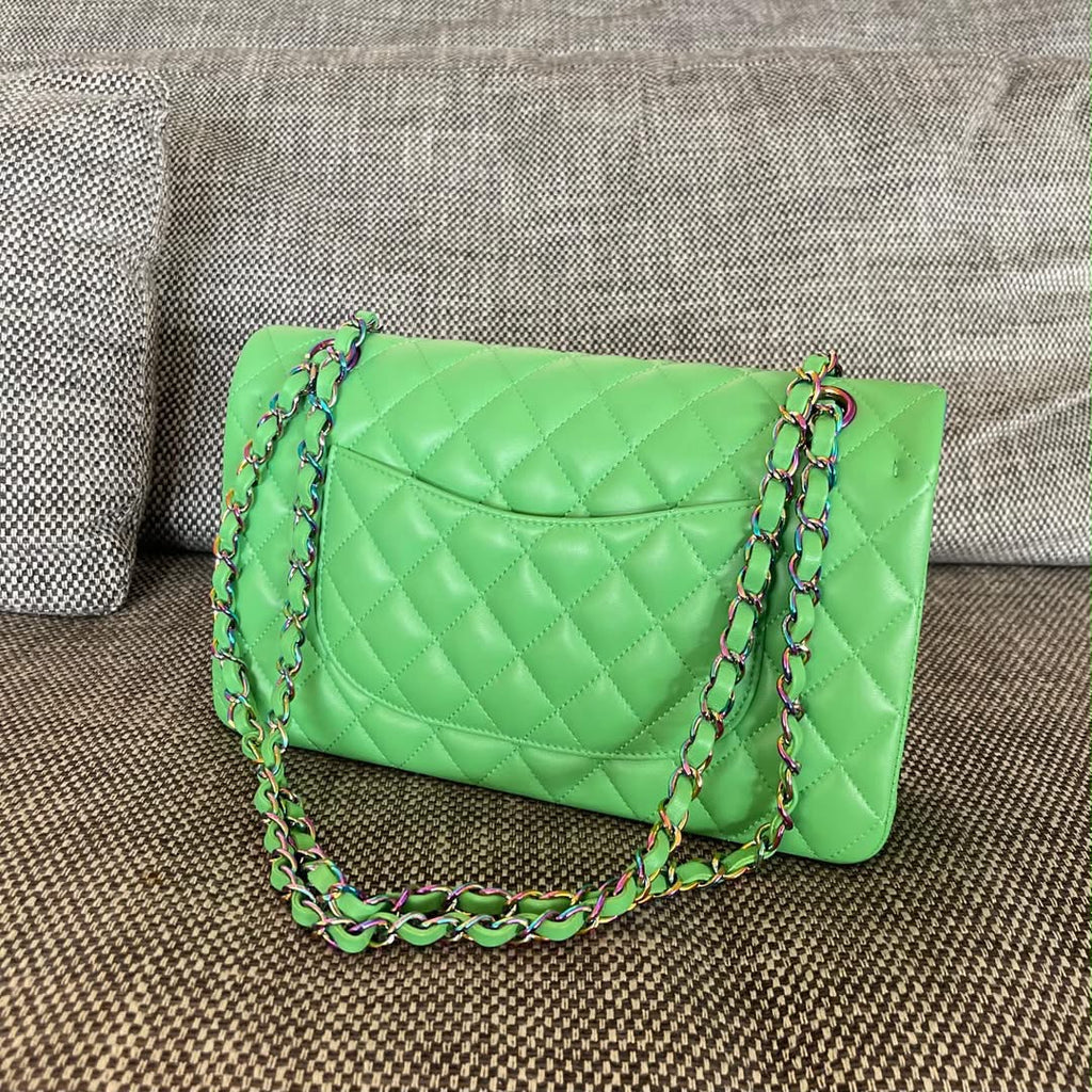 Chanel green/blue handbag