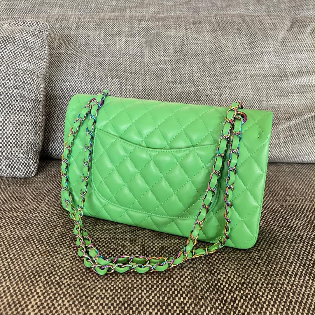 Chanel green/blue handbag