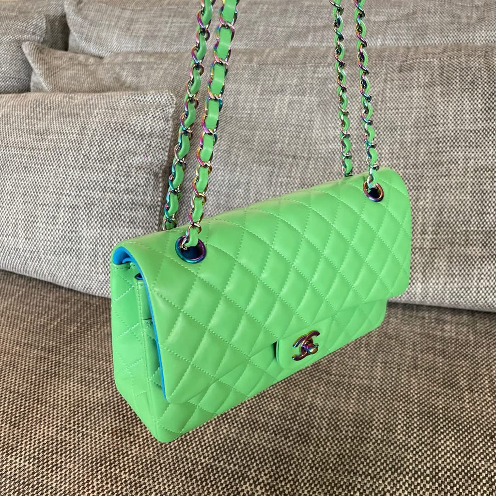 Chanel green/blue handbag