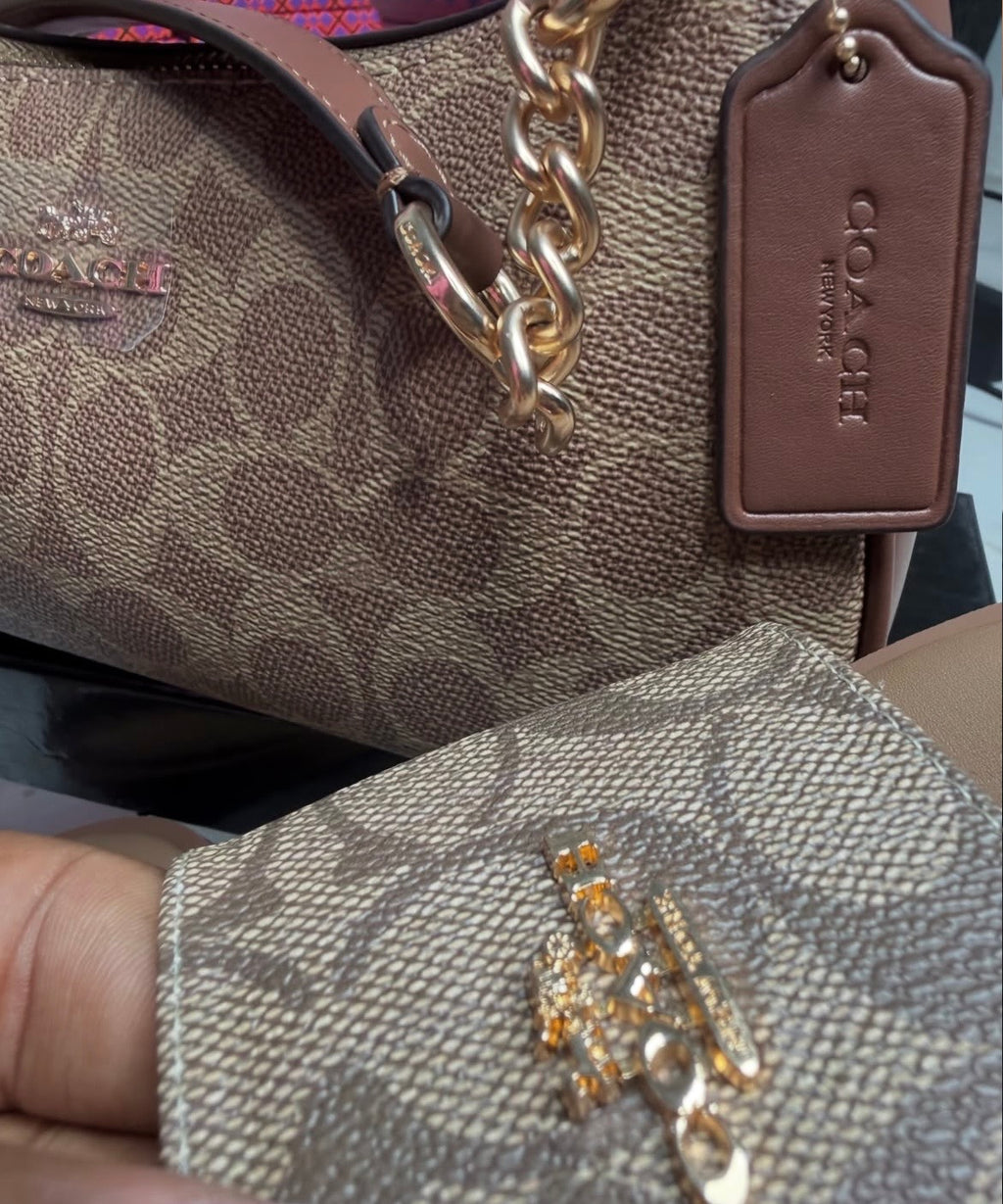 Coach sandal & purse set