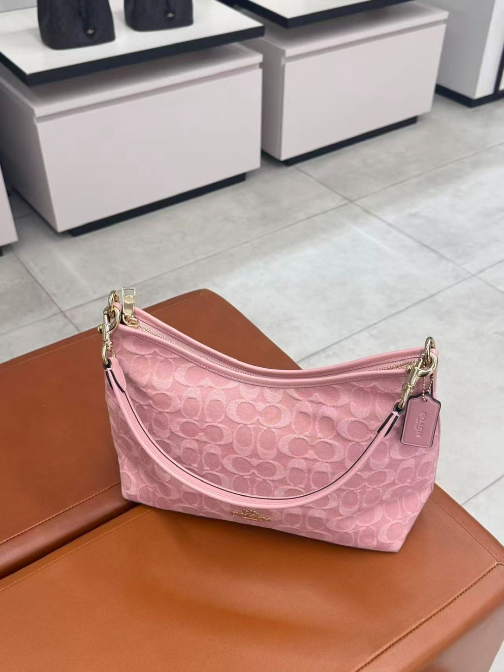 Coach Pink Suede Purse