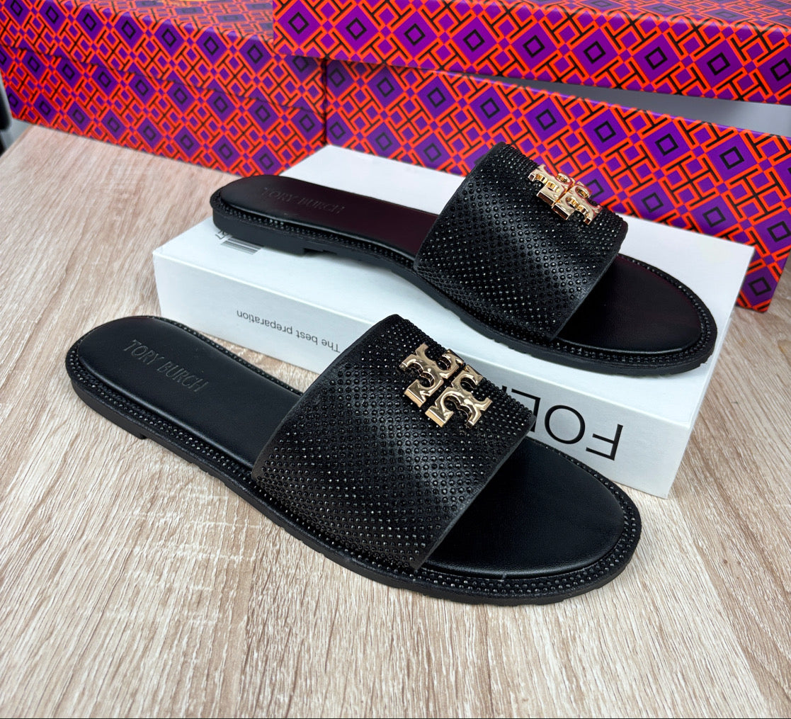 TB slip on sandals
