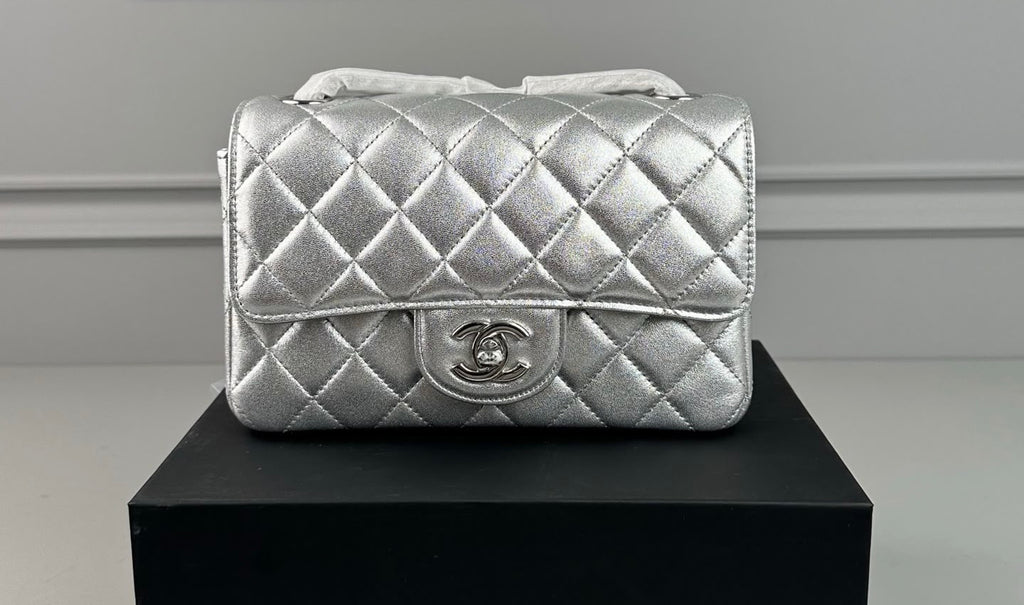 Chanel Silver Handbag