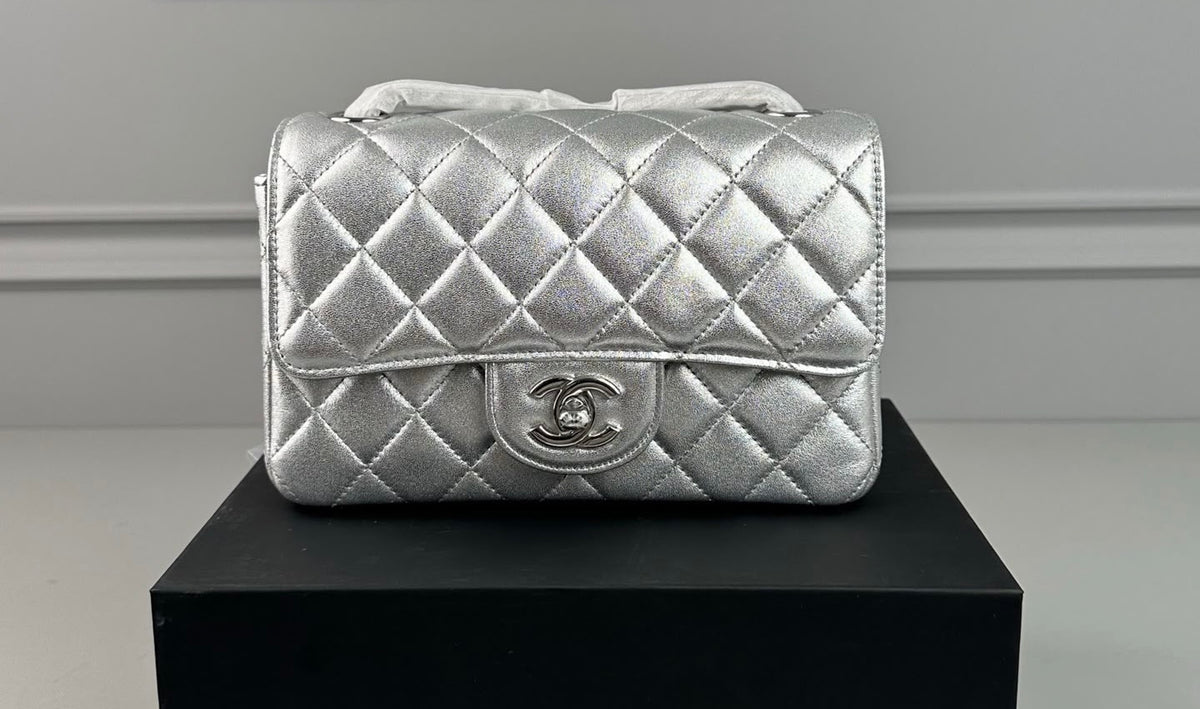 Chanel Silver Handbag