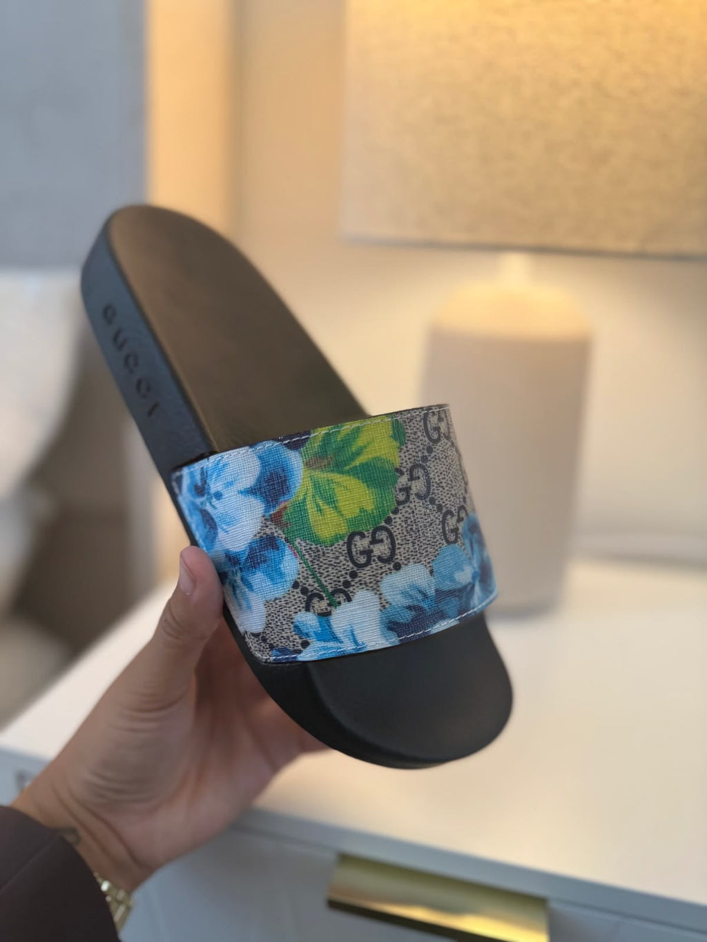 Gucci Blue Slides