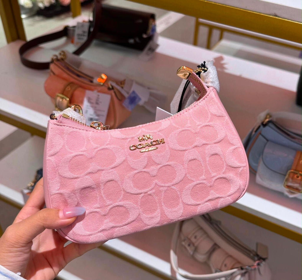 Coach Pink Suede Purse