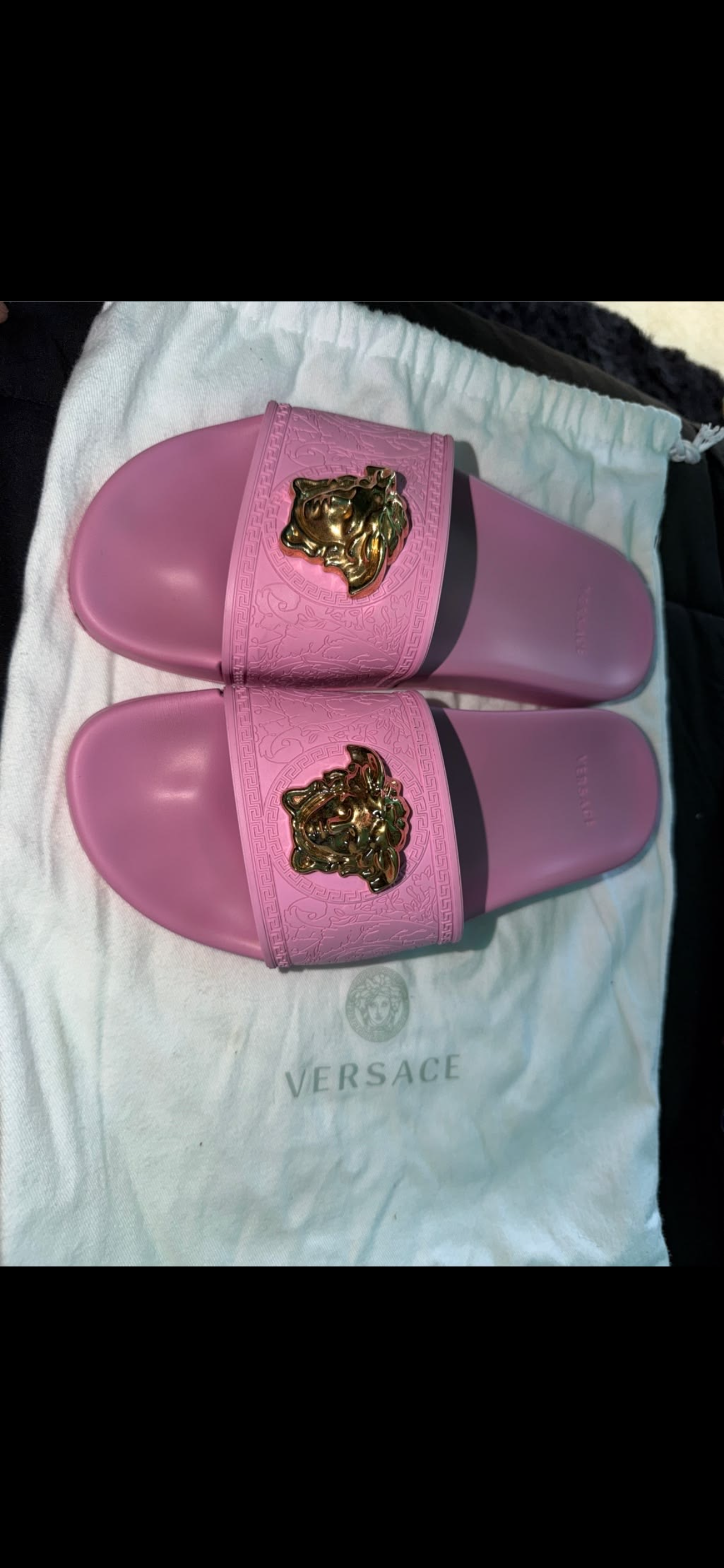 Versace baby pink Slides