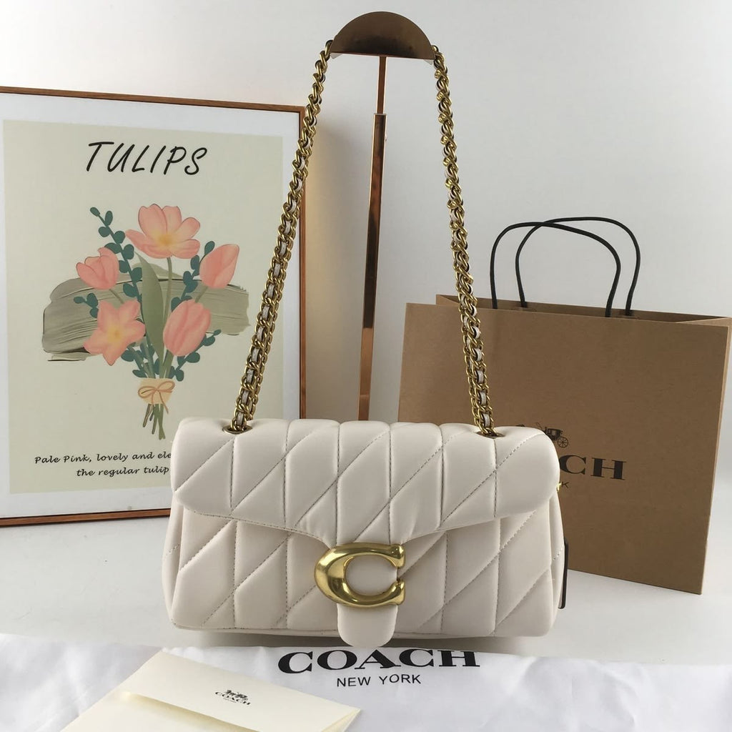 Coach Tabby Purse cream white