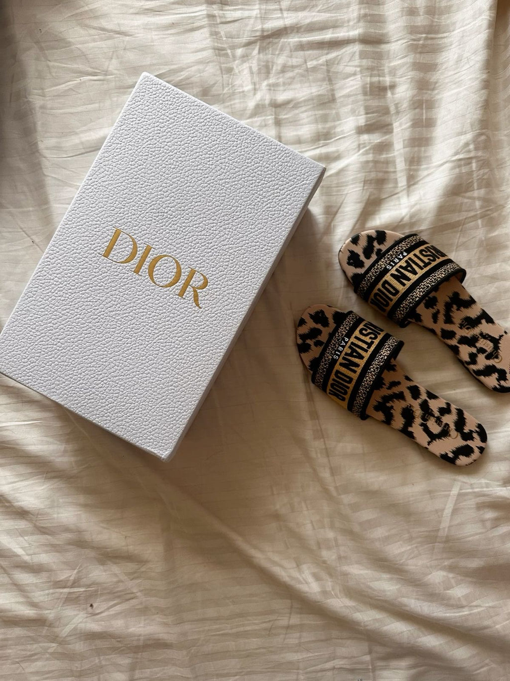 Christian Dior Cheetah print sandals