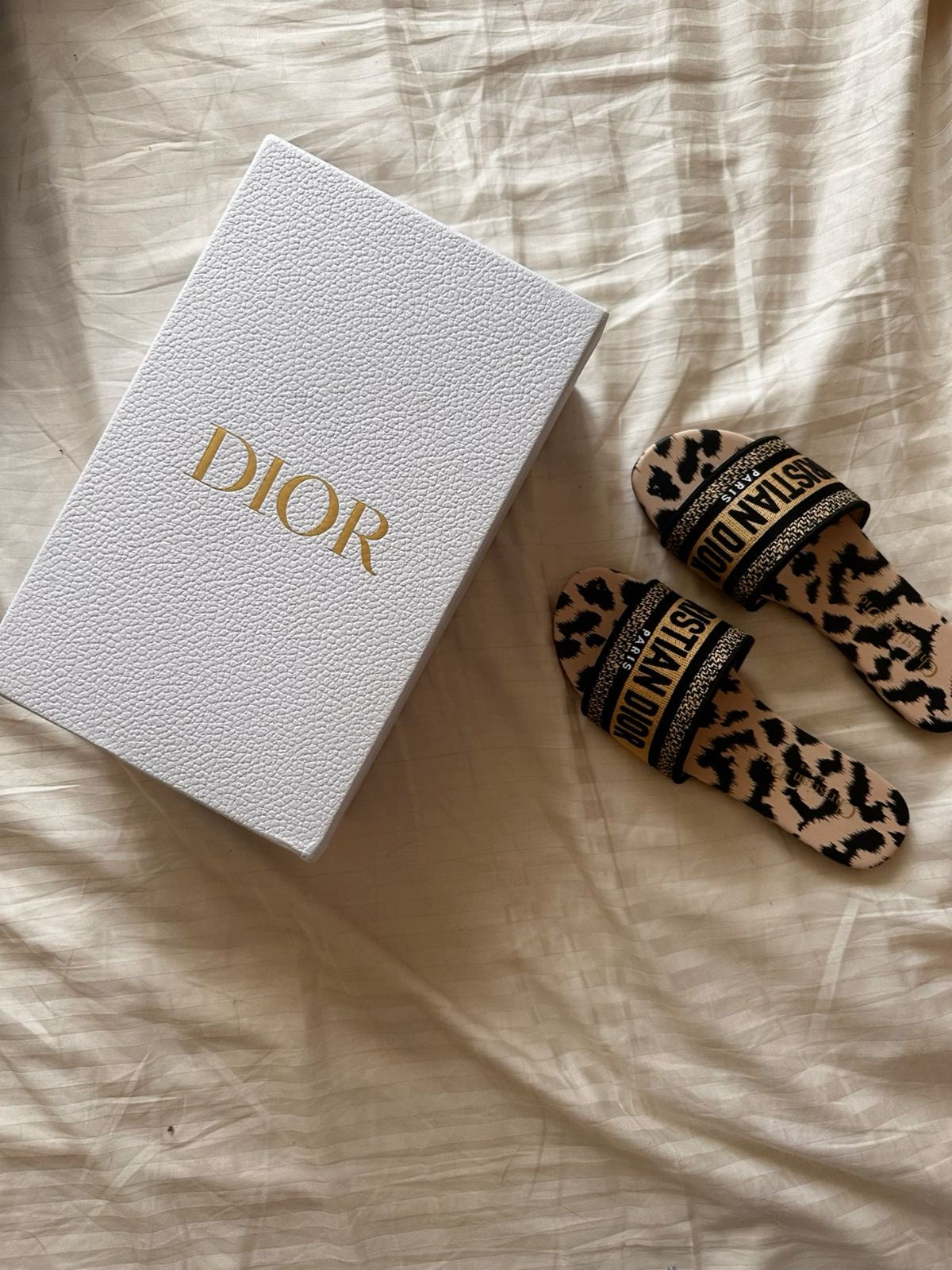 Christian Dior Cheetah print sandals