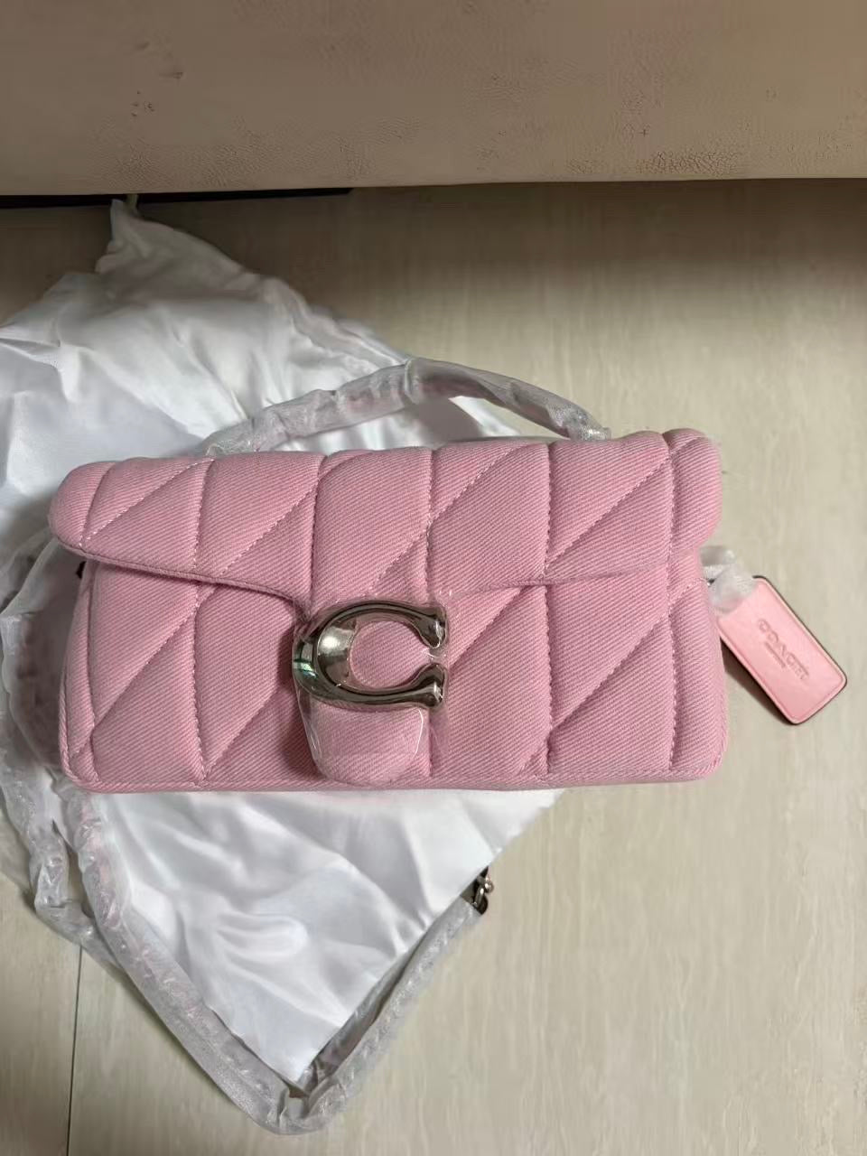 Coach Pink Denim Purse
