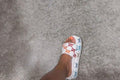 Gucci Multi Color White Platform Sandals