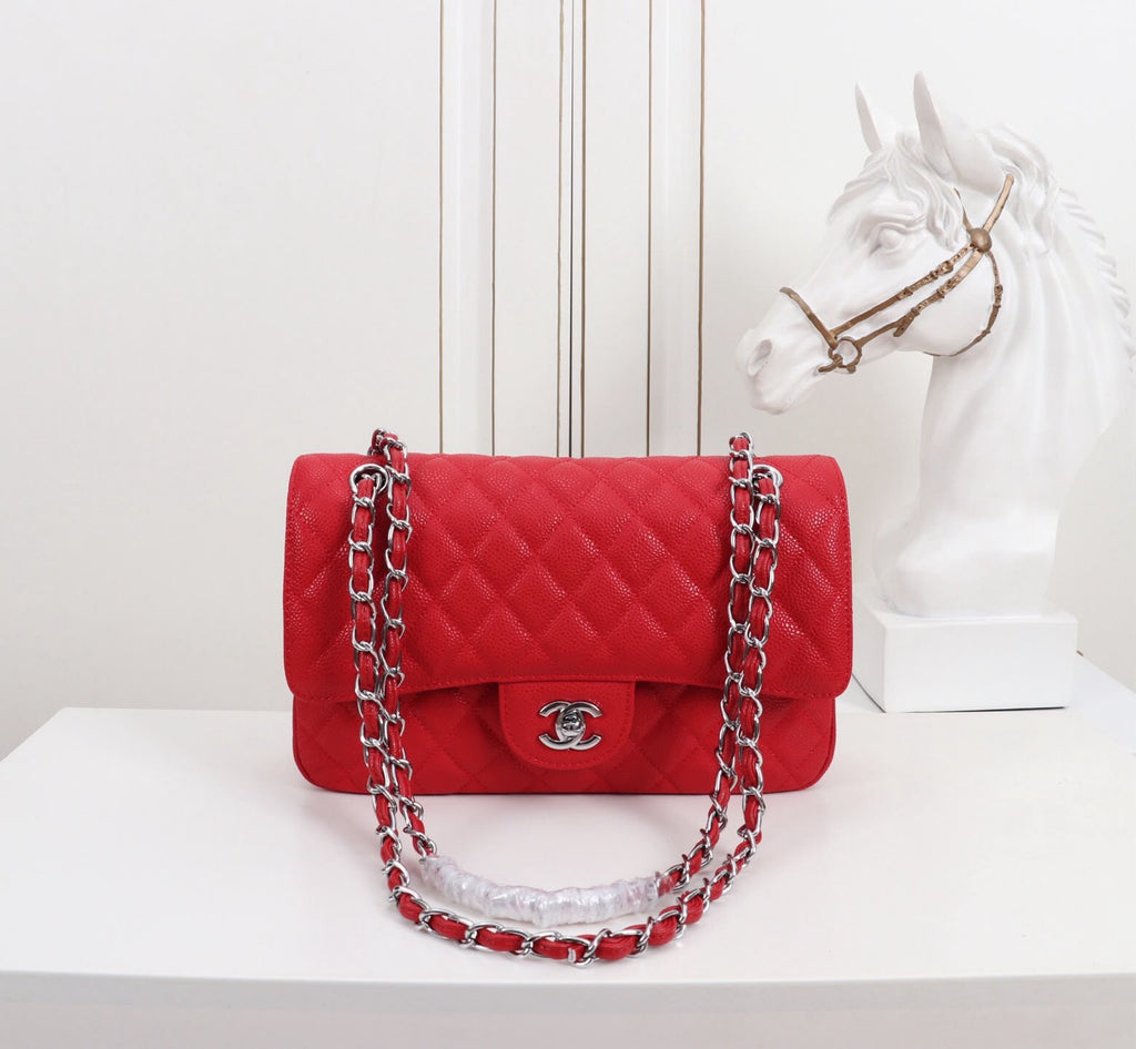 Chanel red handbag