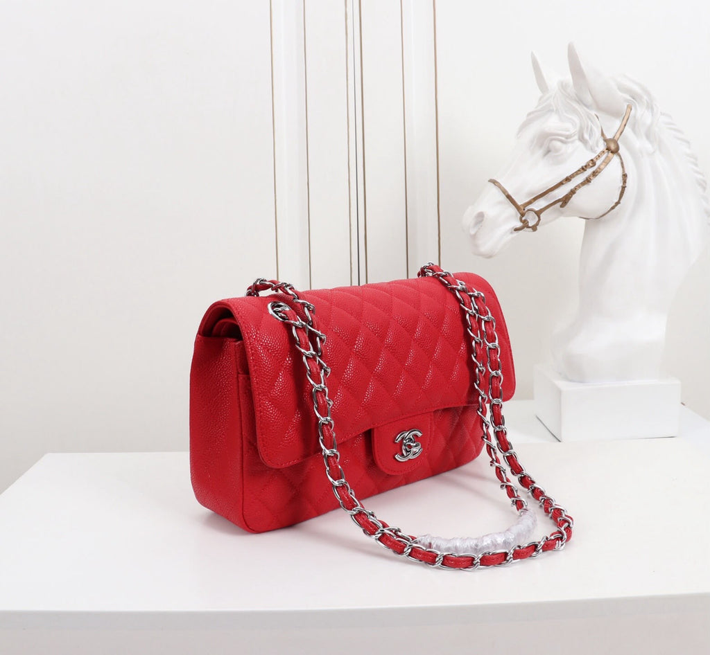 Chanel red handbag