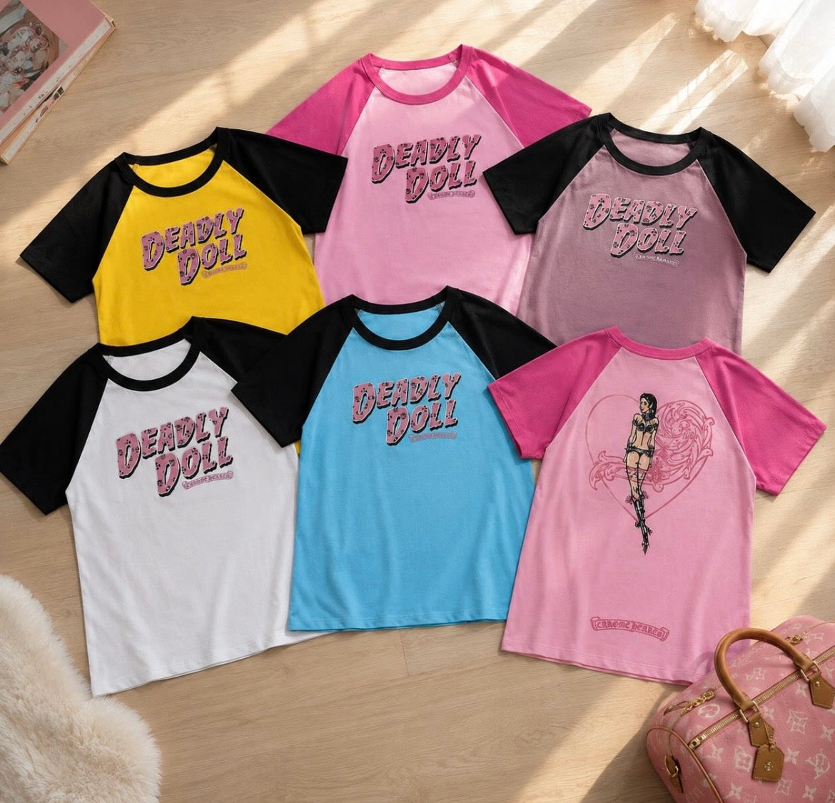 Chrome Hearts Deadly Doll Crop Tees