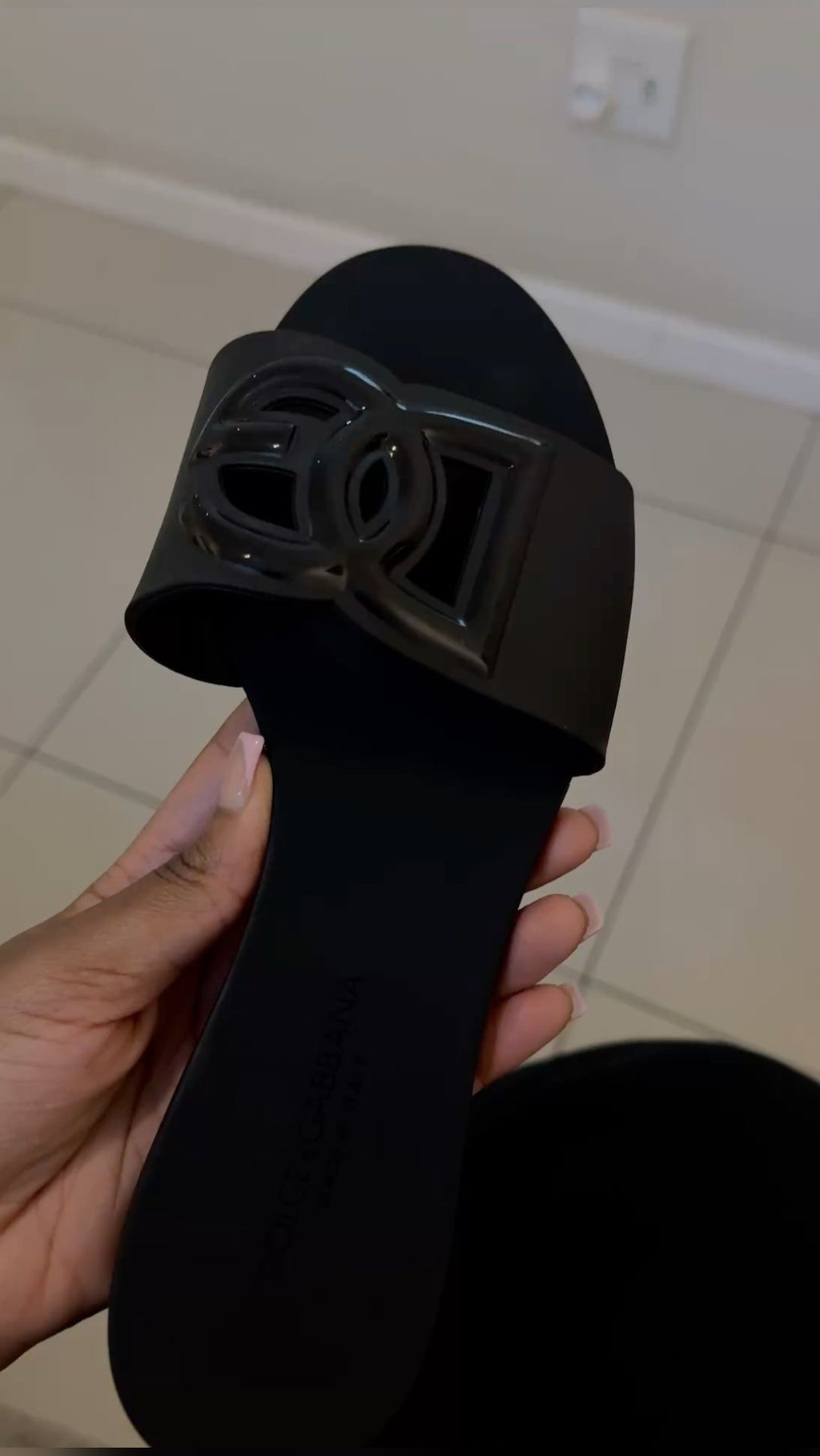 D&G sandals black